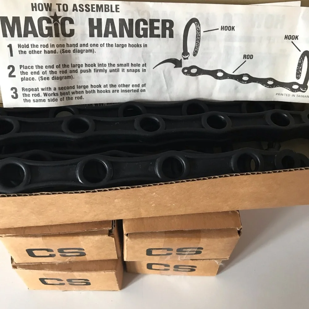-MAGIC HANGERS CLOSET ORGANIZERS -  5 boxes (Total of 25 pieces)